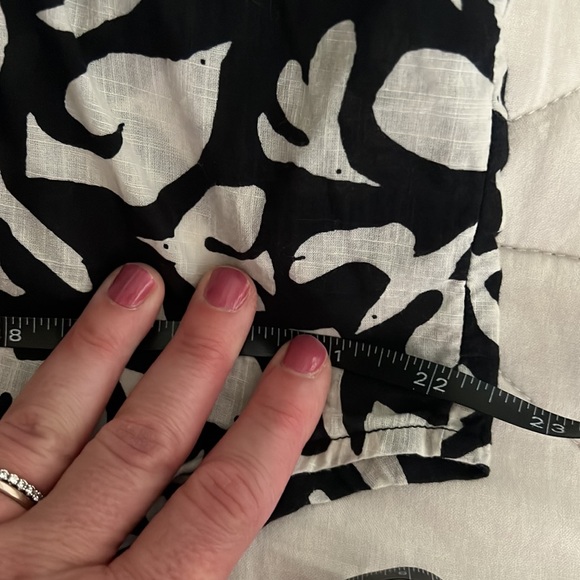 Anthropologie Danielle Kroll Blouse - XS bird print doves 100% cotton - Picture 13 of 16